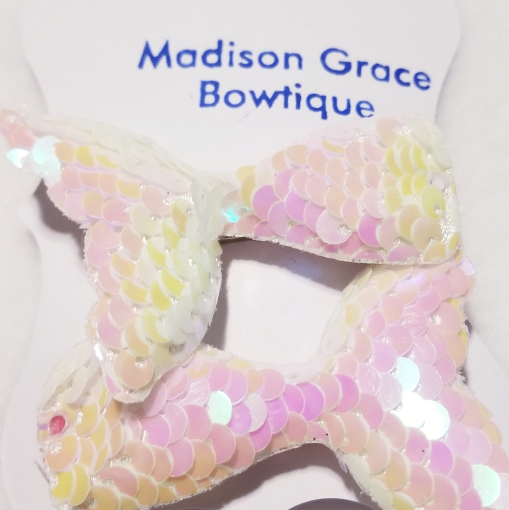 Sequin mermaid hair clips